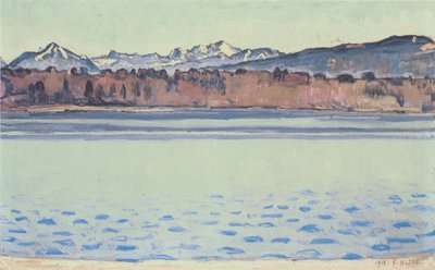 Lake Geneva with Mont-Blanc in the Afternoon by Ferdinand Hodler